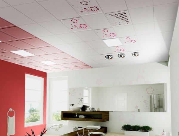 Design nápady Kúpeľňa nápady zdobenie osvetlenie-by-the-strop