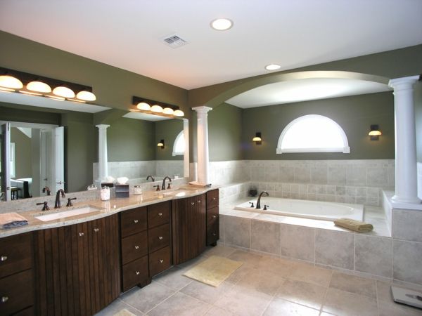 Nápady ultra-pra-dizajn interiéru v kúpeľni stropné svietidlá