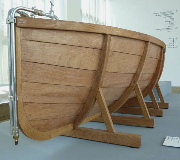 Tasarımcı küvet ahşap tekne tasarımı
