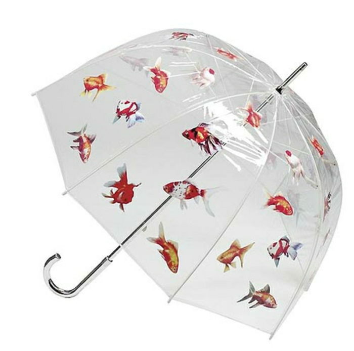 Transparentné dáždnik fish-pattern