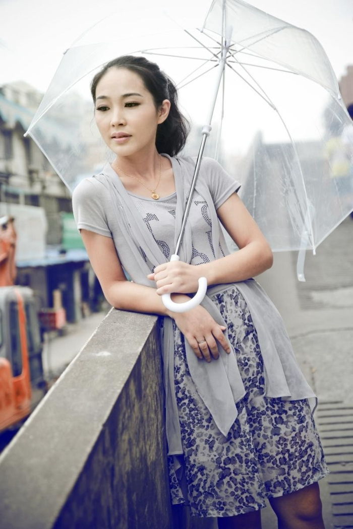 Transparentné dáždnik pekný