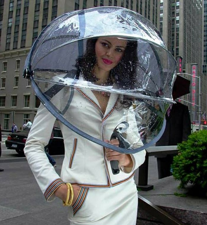Transparentné dáždnik super-originálne