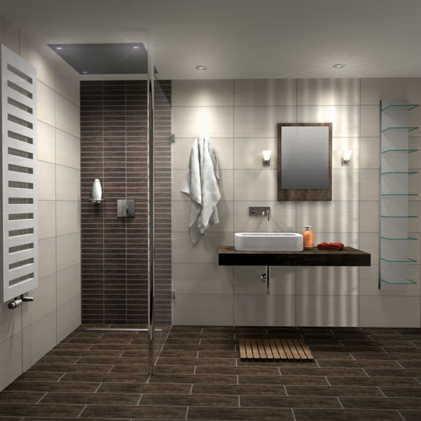 Sprchový super-krásne osvetlenie Moderný dizajn v kúpeľni