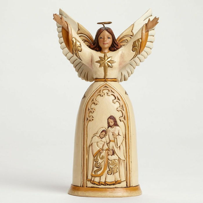 Figura di Angelo decorazione Ivory oro souvenir
