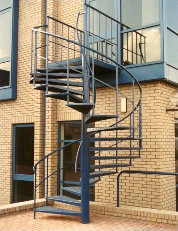 Utvendig design utvendig trapp spiraltrapp-of-metal