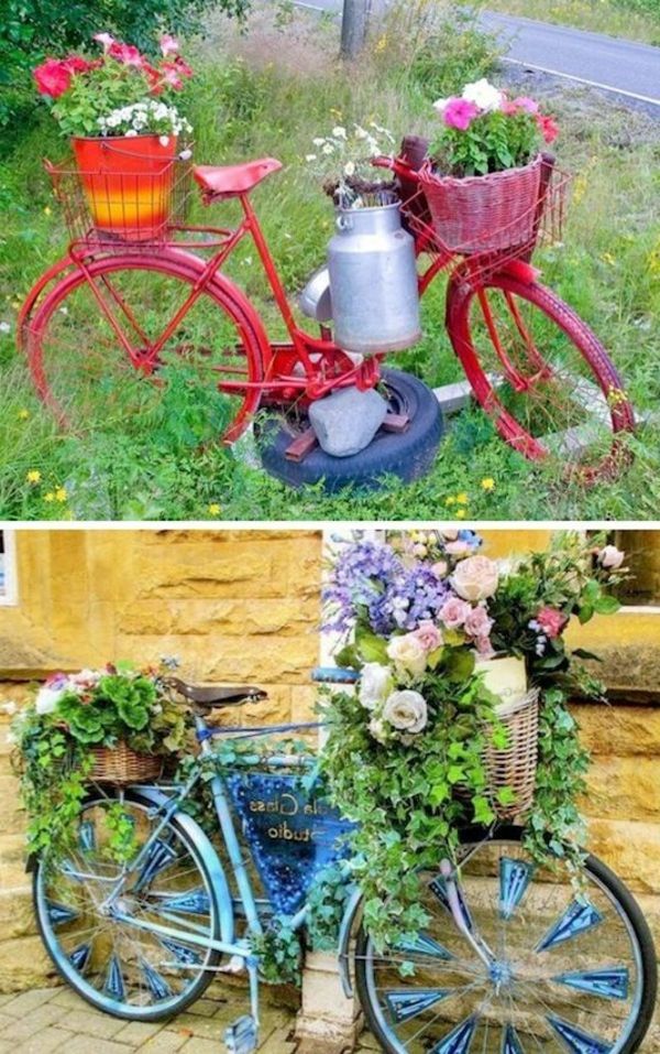 cykeln Körber i krukor-for-blommor-turn