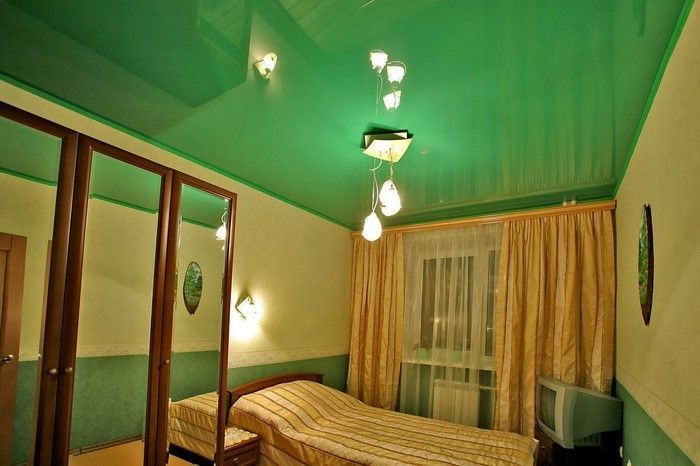 Färger för sovrummet Grön en kreativ konst