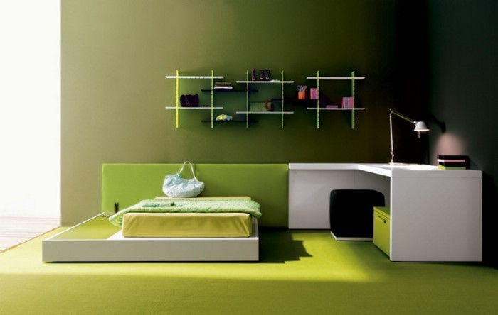 Färger för sovrummet grön-A-super-Design
