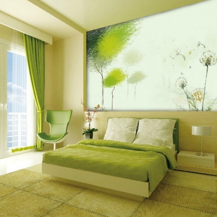 Färger för sovrummet grön-A-stor-Design