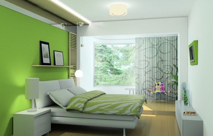 Färger för sovrummet grön-A-flashig-beslut
