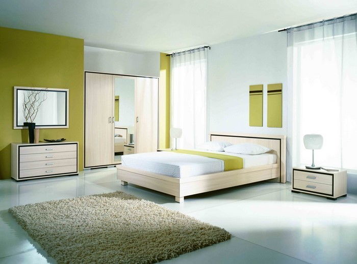 Färger för sovrummet grön-A-exceptionell utrustning
