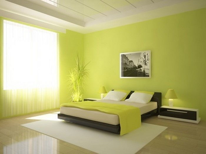 Färger för sovrummet grön-A-exceptionell design