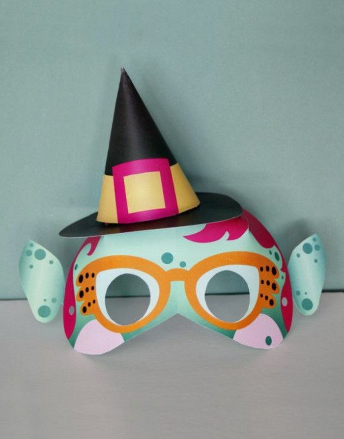 Witch Carnival mask armeggiare simile con i vetri