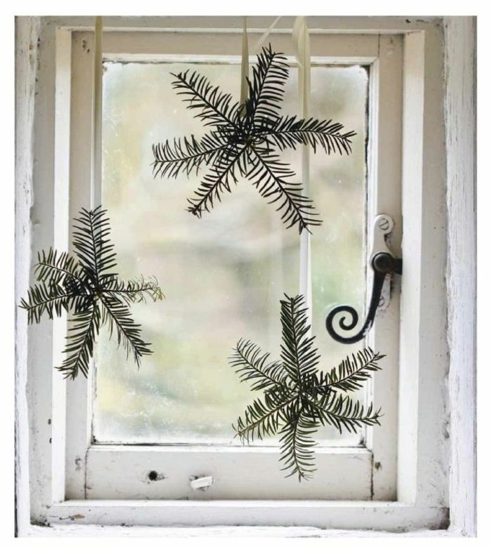 návrhové okno Winter ikony jedľové vetvy