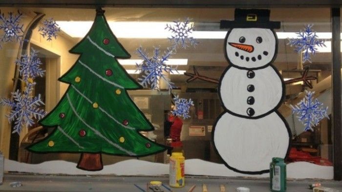 windows tapety vianočné-template-snehuliaka-and-jedľa