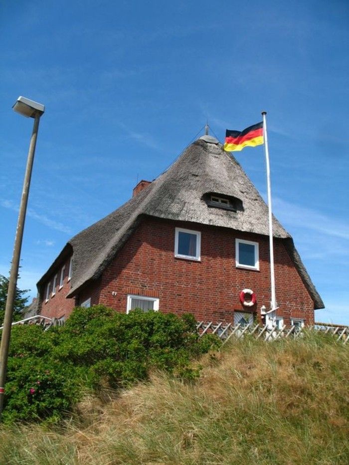 Rekreačný dom Sylt-with-the-nemecko-Flag