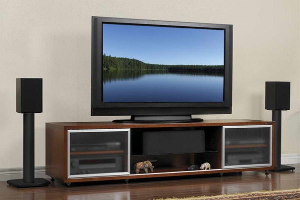 TV stand-funkčný dizajn interiéru nápady žijúci nápady IKEA TV stolík