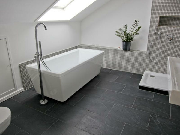 Tile Svart Slate Bad-