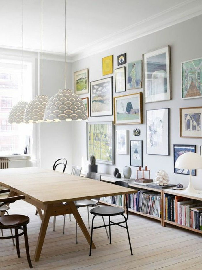 Fotowand ideeën-Arbeitszimmer-vergadertafel-hout