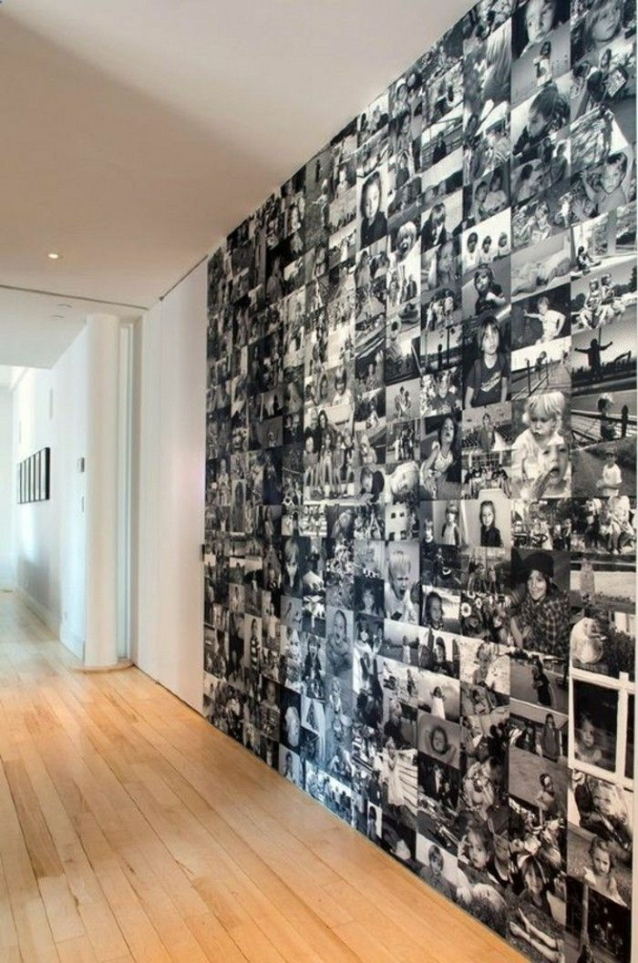 Fotowand ideeën-zwart-wit-foto-vinylvloer