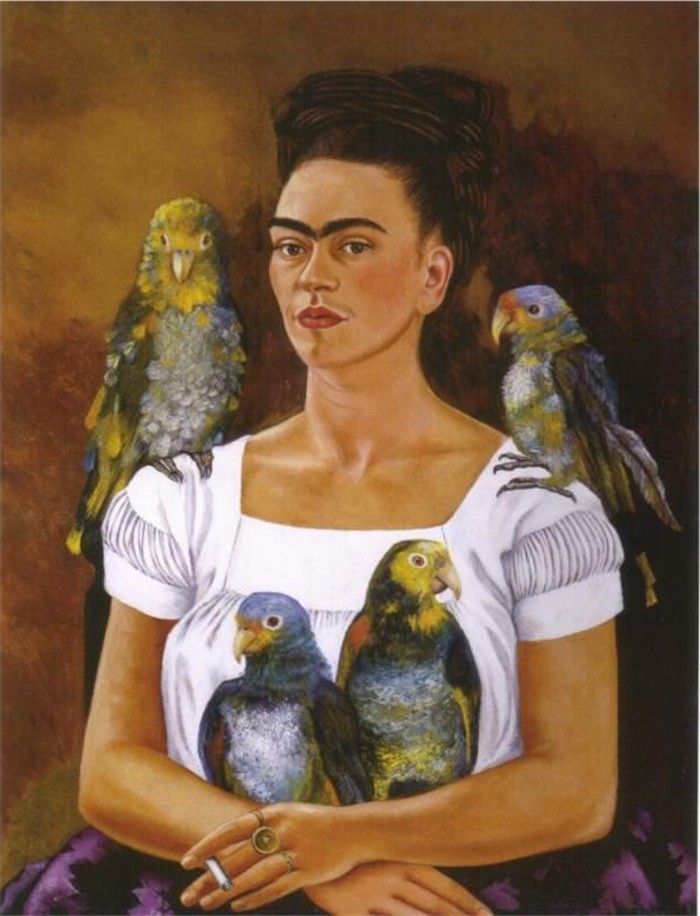 Frida Kahlo exotice-animale de companie Parrot 1941-I-un-mi-papagali
