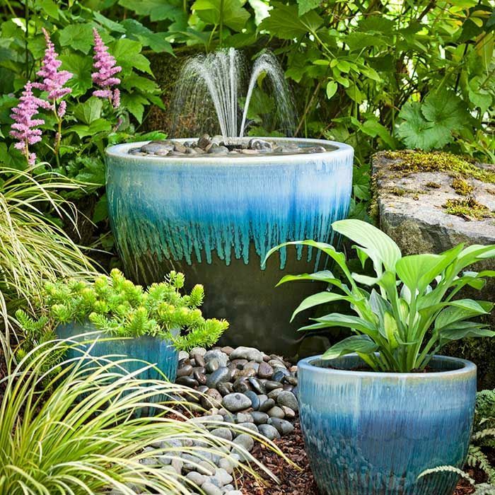 Garden Courtyard Ceramic voda vodnjak okrasni kamni cvet lončnice