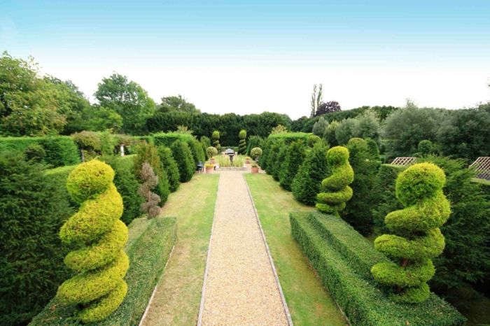 Garden Park angleščina-vzoru grmovje Posebna oblika lepo oblikovan Avenue okrasni kamni