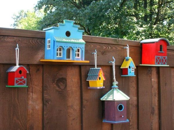 Gartendeko samodzielnego podejmowania birdhouses