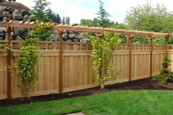 Grădină gard de design din lemn idei grădină grădină