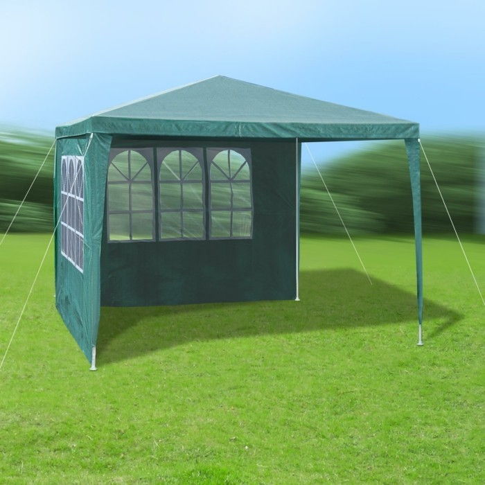 Hage telt-the-for-før-vindbeskyttelse