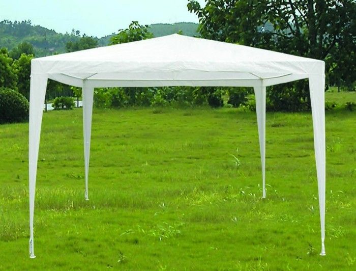 Hage telt-med-veldig-enkel design