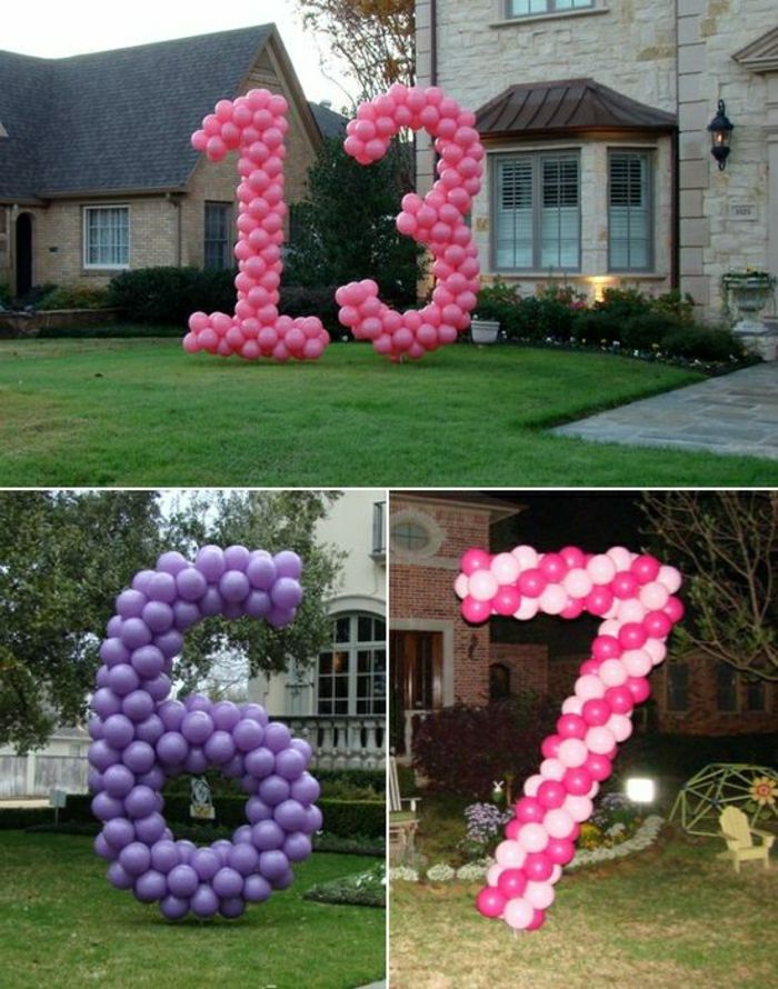 Doğum günü partisi fikirleri-mor-ve-pembe-balonlar