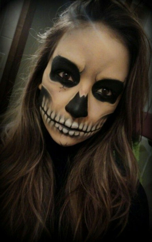 grande-face ideias de maquiagem Halloween