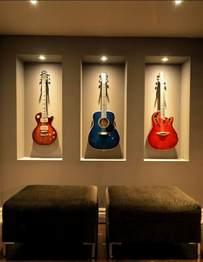 Guitar on-the-wall hang-idéia original
