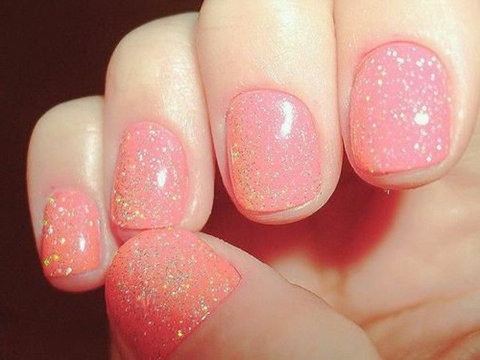 Glitter lak na nechty super-cute-ružová