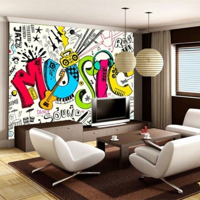 Graffiti i sovrummet, är musiken