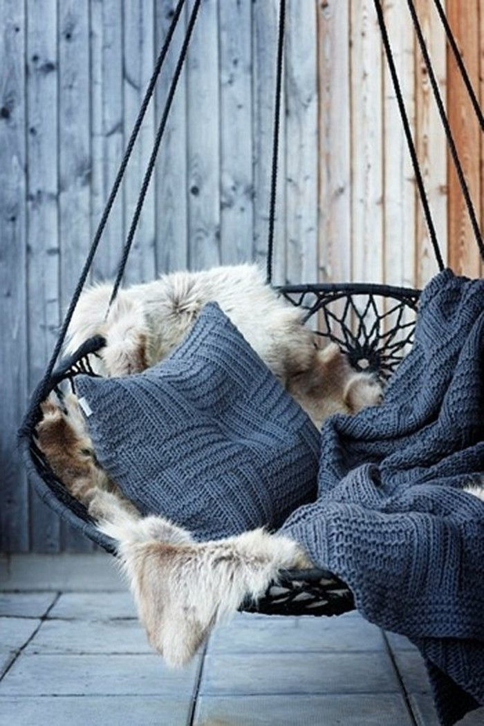 Hammock-utomhus tak-kudde-knit