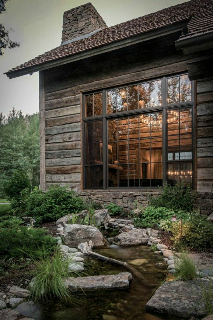lemn cabana design modern, Munții Pădurea Brook