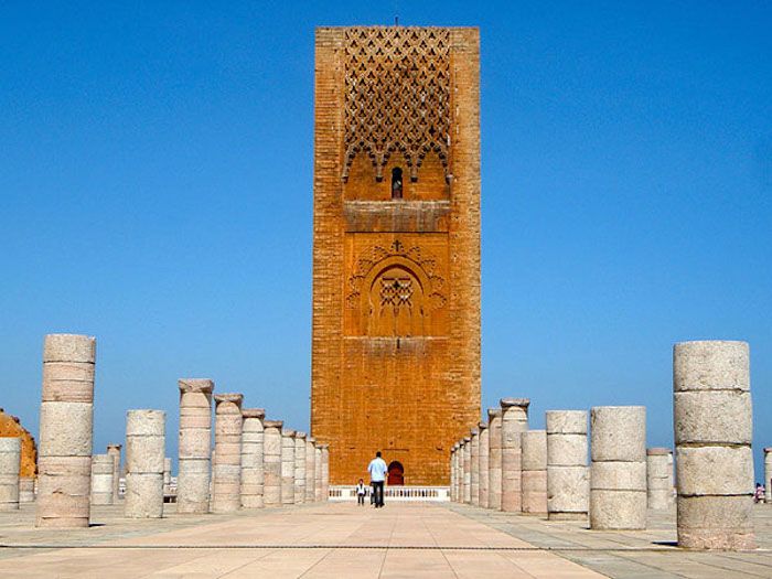 qual è il nome della capitale del Marocco luoghi di interesse hassan tower bella vista pber le foto della città