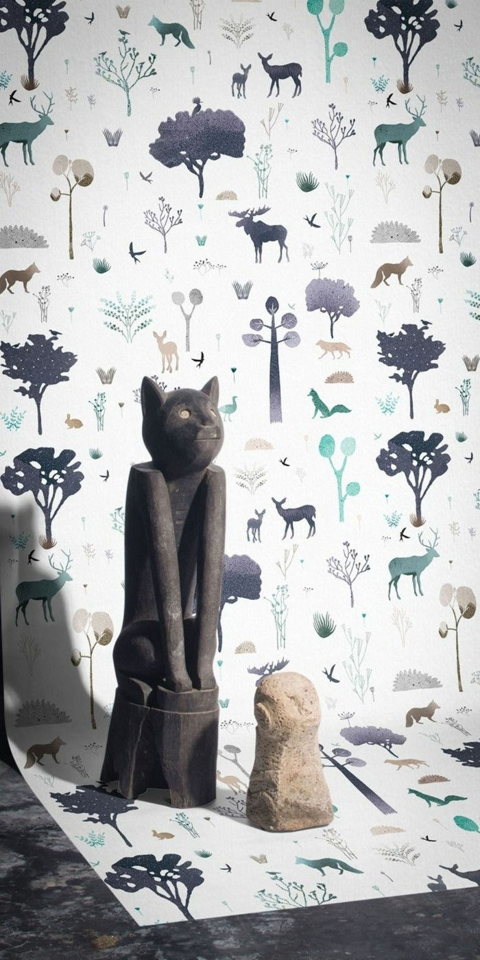 animale Casa Natura tapet-model-colorat-tapet