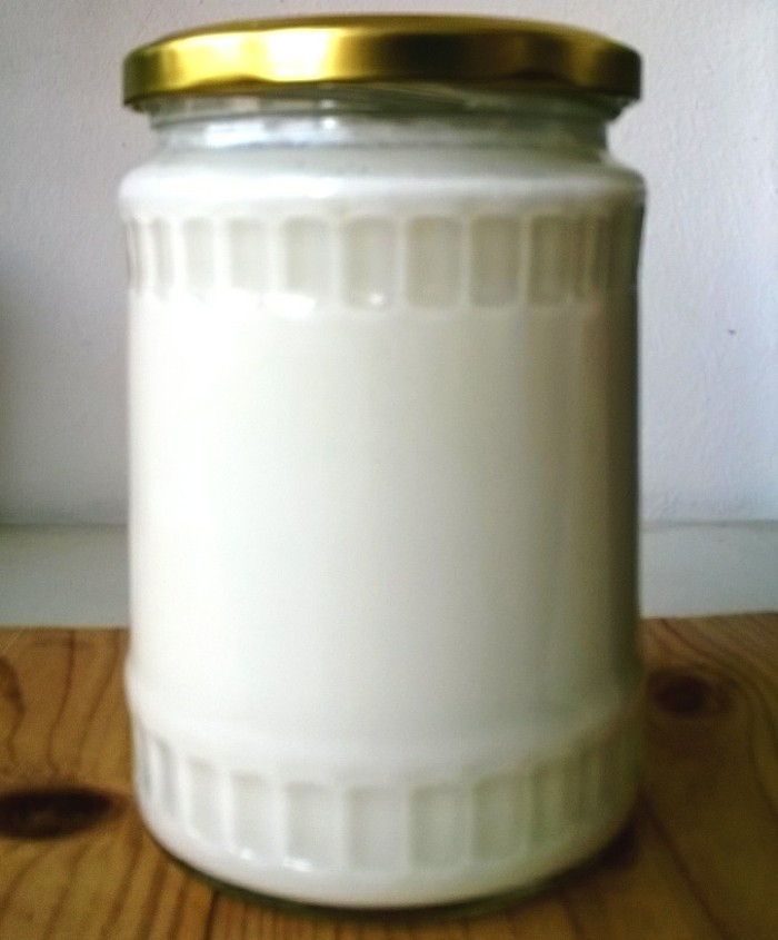 Produktions av yoghurt traditionella glas