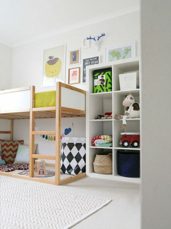 Vysoká posteľ s schodisko interiér-Design-Ideas-žijúci nápady