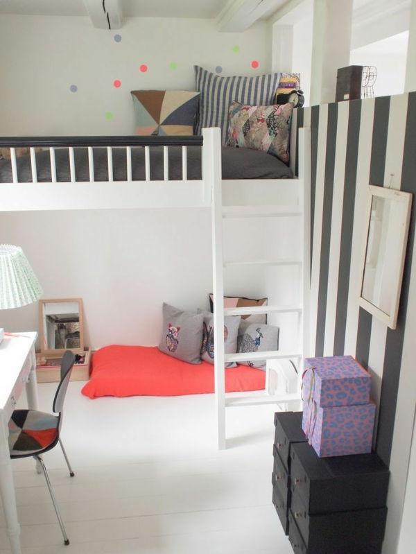 paturi cu-frumos-design Bunk Kinderzimmermöbel-
