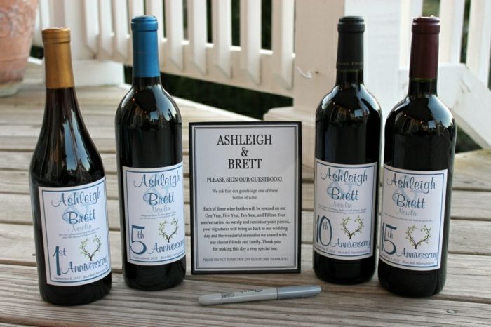 Poroka steklenica za vino vinske etikete-celo-make-osebni govora