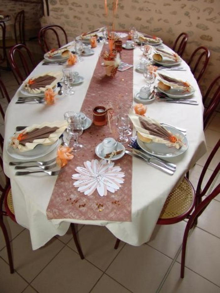 Bryllup bord dekorasjon-med-servietter Servering