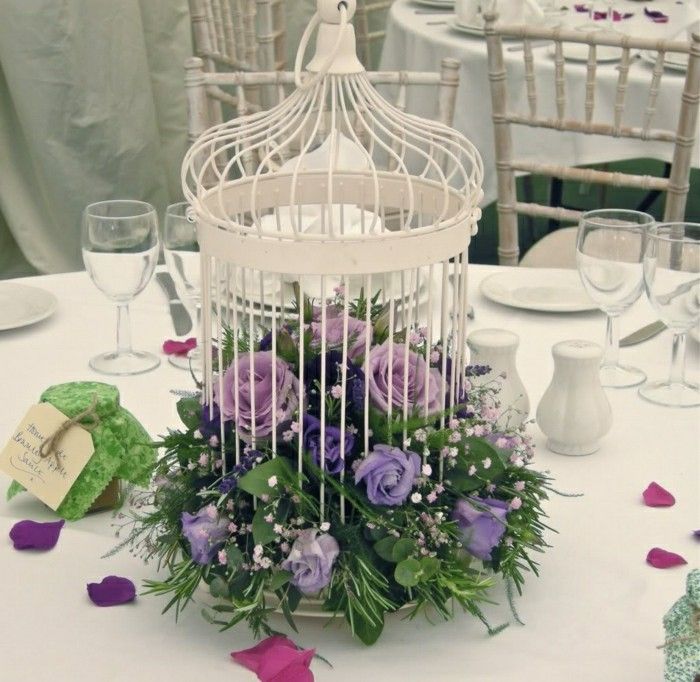 Düğün masa dekorasyonu-vintage