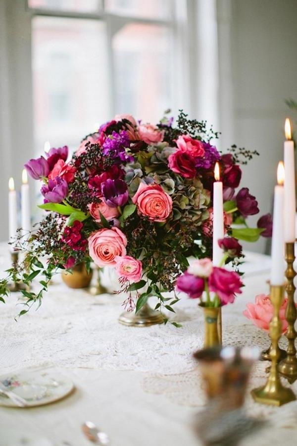 Hochzeitdeko-stora-eleganta-and-eleganta-idéer-för-att dekorera - med rosor