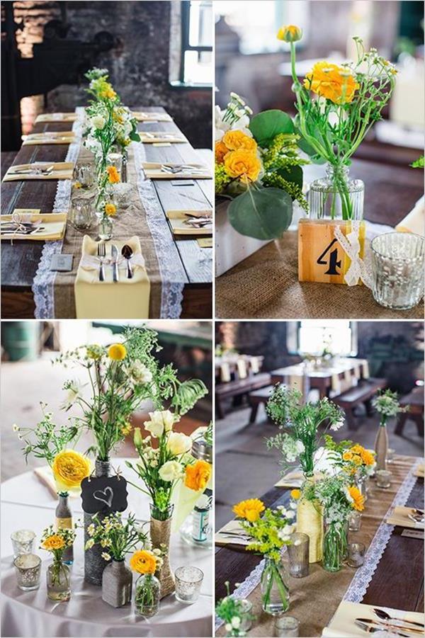 Hochzeitdeko-stora-eleganta-and-eleganta-idéer-för-att dekorera-med-gul-blommor