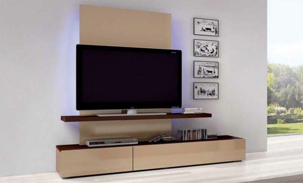 IKEA TV stolík TV stand-funkčný dizajn interiéru nápady žijúci nápady