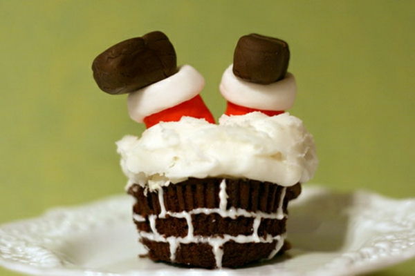 Idea-for-cupcake-dekorera super läckra cupcakes-for-jul